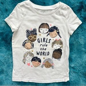 Carter’s Kid Girls Short Sleeve Graphic T-shirt Size 4